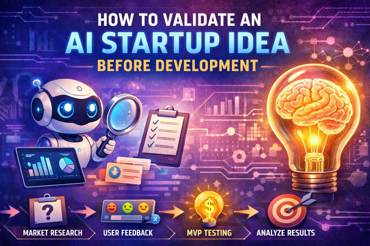 How to Validate an AI Startup Idea Before Development - Asambhav Solutions